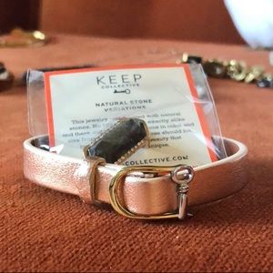Wrap Bracelet and Stone Charm